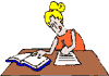 ladyStudying